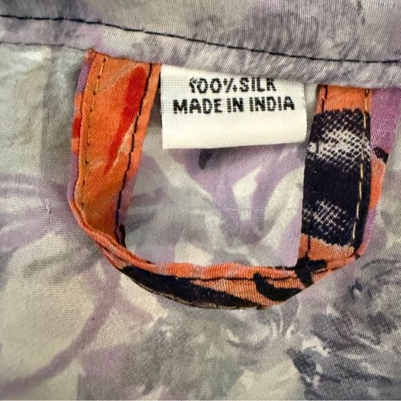 Made in India Silk Patchwork Robe - Picture 5 of 7